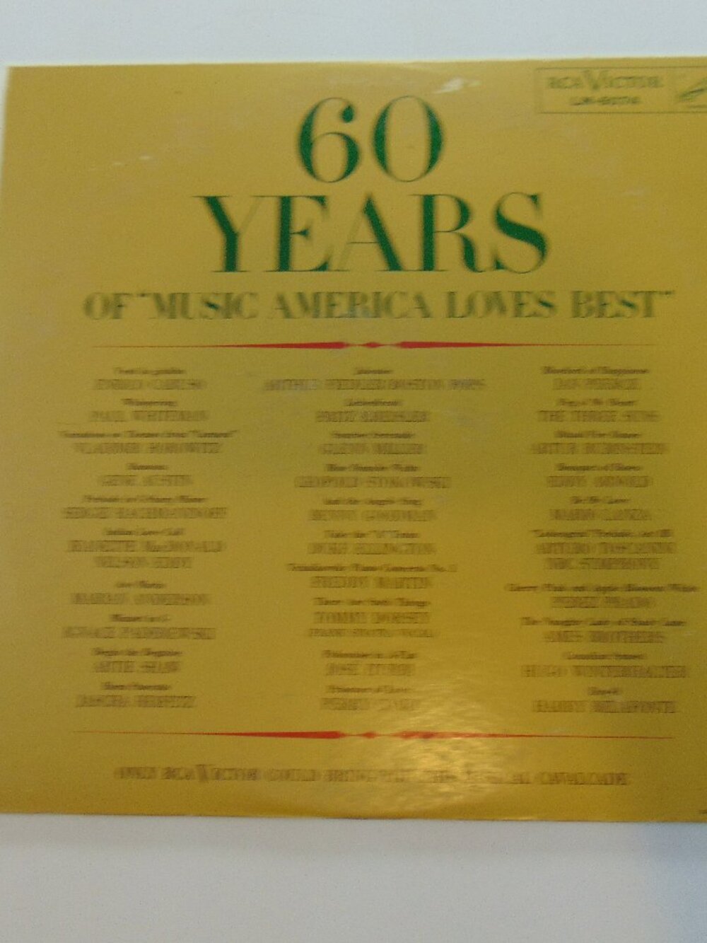1959 RCA Victor 60 Years of Music America Loves Best 2 LP LM-6074 Gatefold